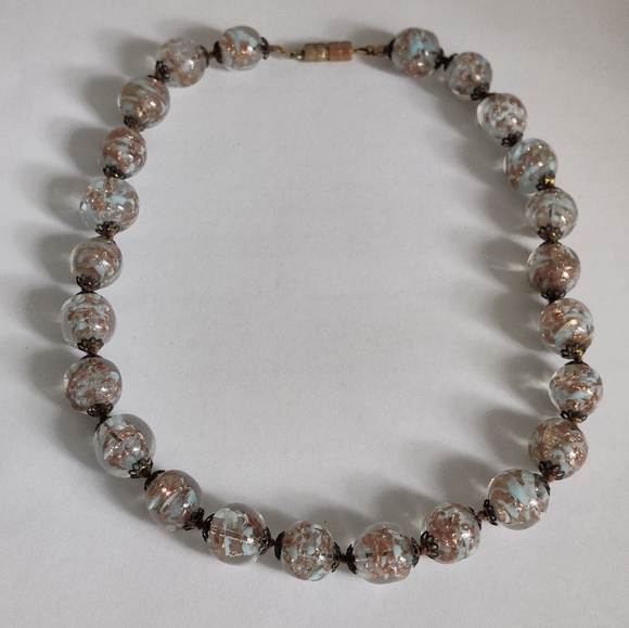 Vintage 60s Murano Somerso Lampwork Necklace - Picture 4 of 10